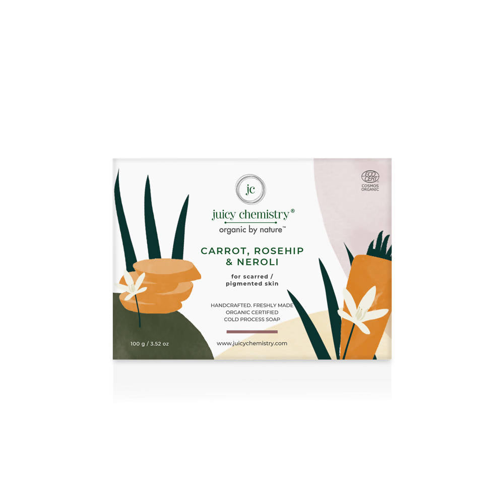 Juicy Chemistry Carrot , Rosehip & Neroli Soap For Scarred - Distacart