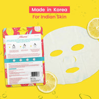 Thumbnail for Chicnutrix Illume Face Sheet Mask Infused With Lemon Essence Rich In Vitamin C Radiant and Glowing Skin - Distacart