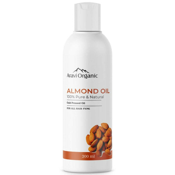 Aravi Organic 100% Pure Cold Pressed Badam Rogan Sweet Almond Oil - Distacart