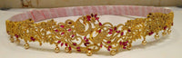 Thumbnail for AD Ruby Peacock Bridal Waist Belt