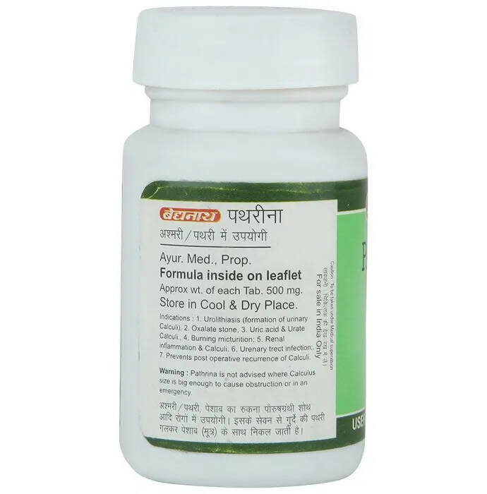 Baidyanath Jhansi Pathreena Tablets - Distacart