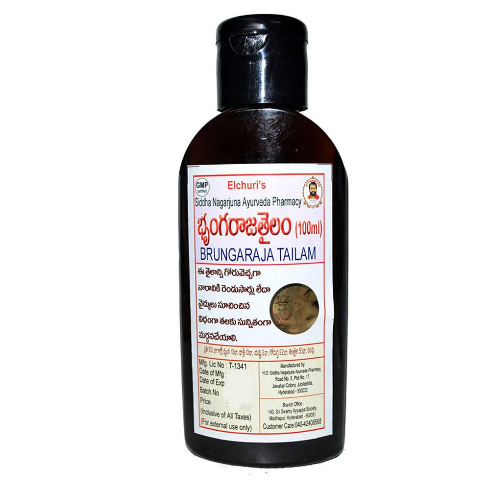 Siddha Nagarjuna Ayurveda Brungaraja Tailam - Distacart
