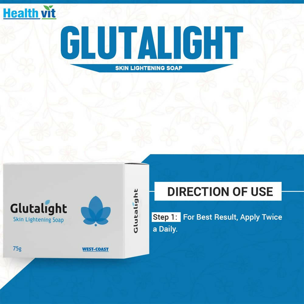Healthvit Glutalight Skin Lightening Soap - Distacart