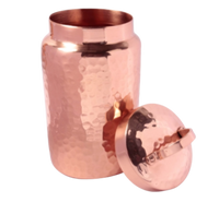Thumbnail for Isha Life Hammered Copper Container with Lid
