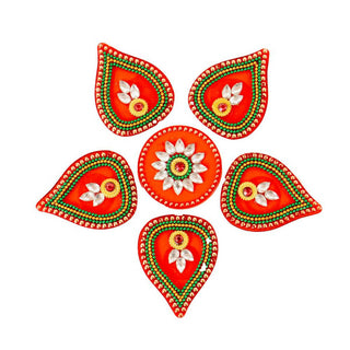 Kundan HandiKrafts Tilak Shaped Rangoli Pink (Baby) - Distacart