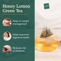 Thumbnail for Vahdam Honey Lemon Green Tea