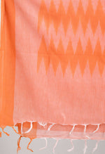 Thumbnail for Mominos Fashion Moeza Women's Handloom Cotton Ikkat Orange Dupatta - Distacart