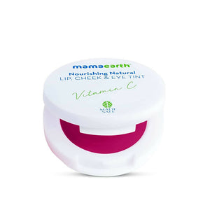 Mamaearth Nourishing Natural Lip Cheek & Eye Tint with Vitamin C & Rose - Distacart