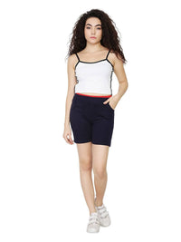 Thumbnail for Asmaani Navy Blue Color Short Pant with Two Side Pockets