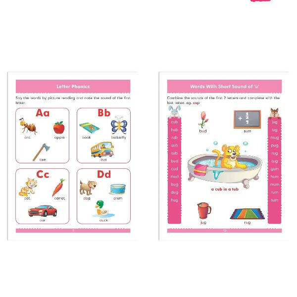 Jolly Kids Phonetic Reader From Sound to Words| Long & Short Vowel Sound| Consonant Blends| Pre-Primary Phonic Book for Kids| Ages 3-8 Years - Distacart