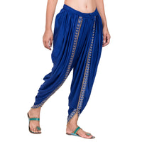 Thumbnail for Asmaani Royal Blue color Dhoti Patiala with Embellished Border