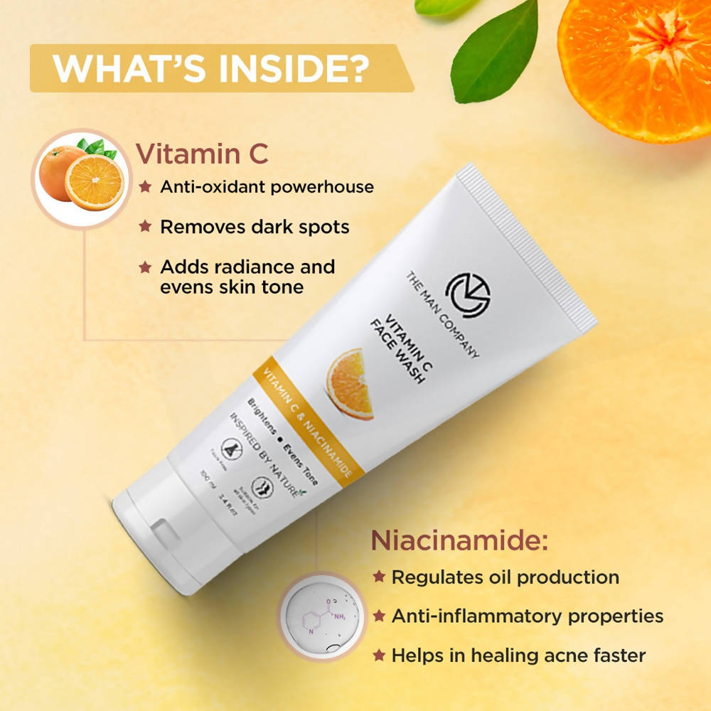 The Man Company Vitamin C Face Wash - Distacart