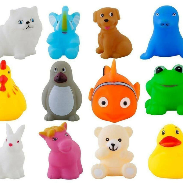 Cable World Plastic Baby Bath Chu Chu Colorful Animal Shape Toy (Multicolor, Multi Design) - Distacart