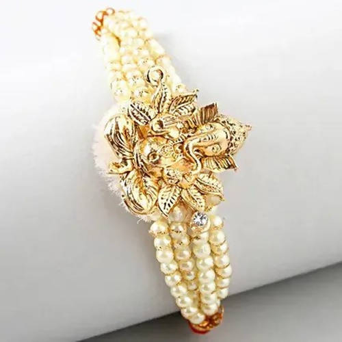 Ganesha Blessings Rakhi & Soan Papdi - Distacart