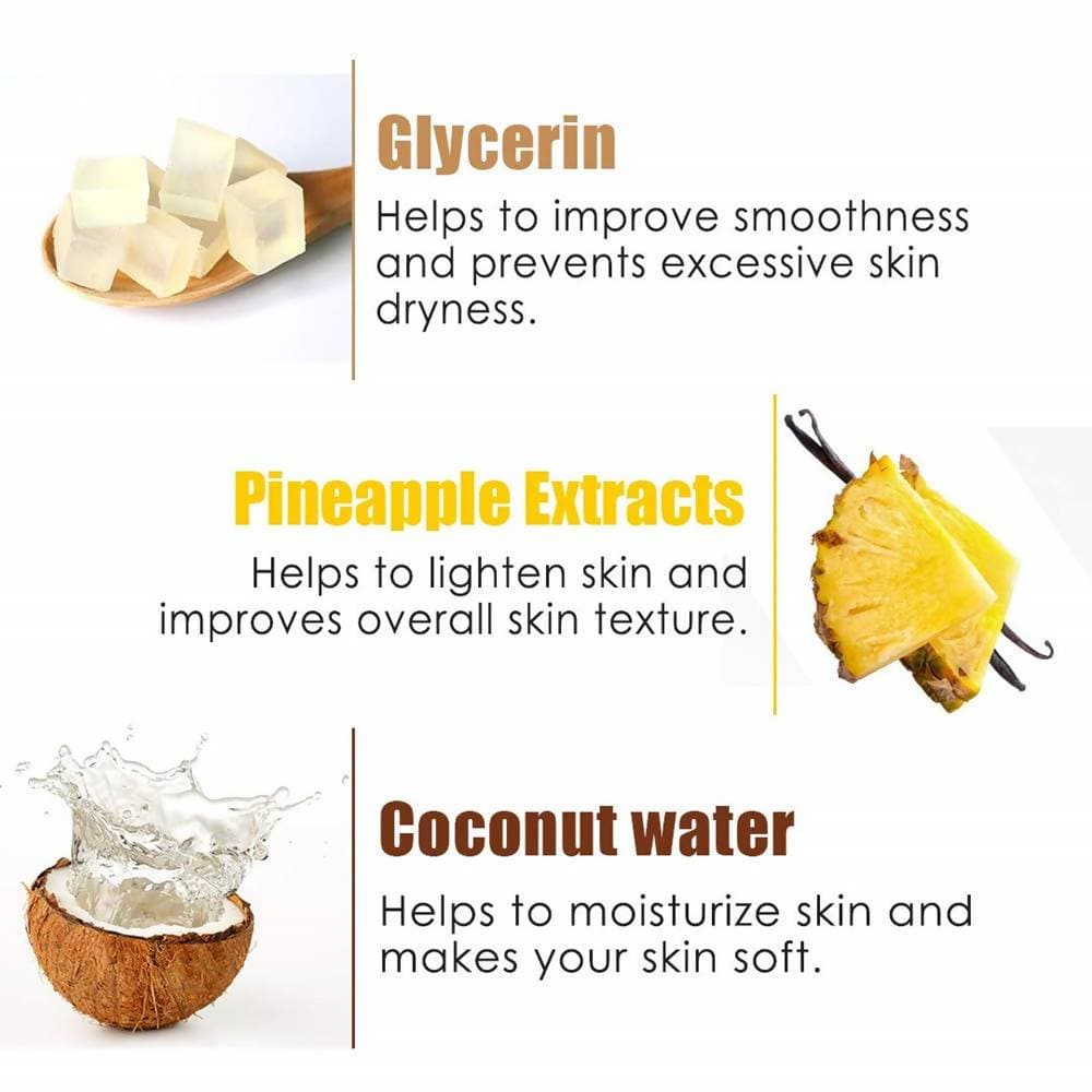 Wow Skin Science Pineapple & Fresh Coconut Water Foaming Body Wash