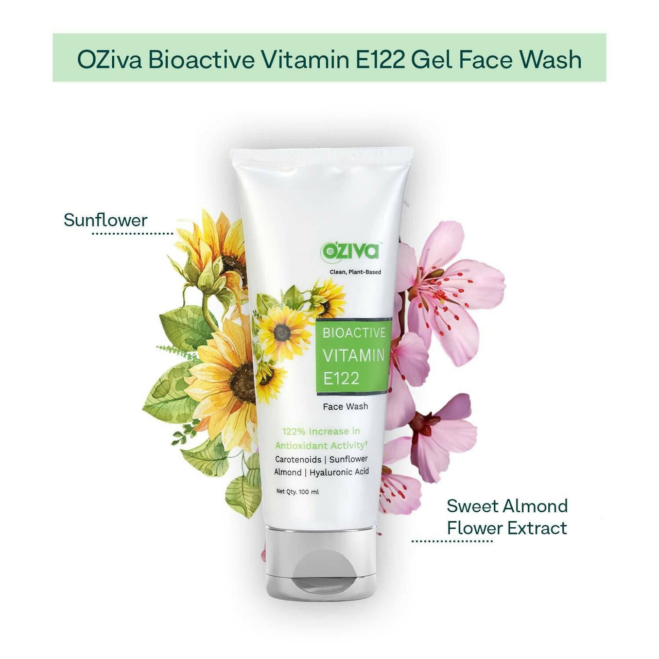 OZiva Bioactive Vitamin E122 Face Wash - Distacart