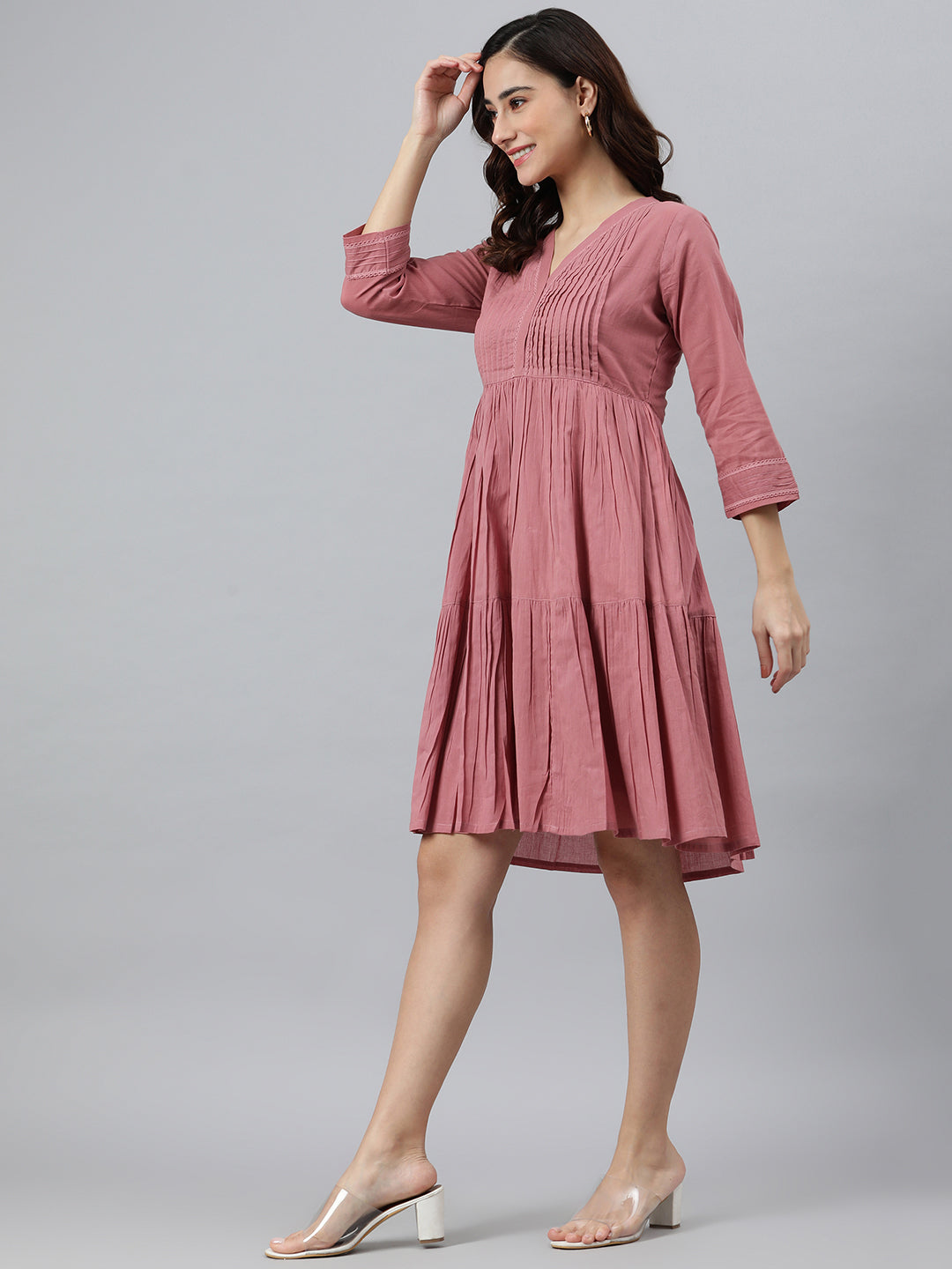 Buy online Red Solid Cut Work Fit & Flare Dress from western wear for Women  by Sera for ₹1149 at 50% off | 2024 Limeroad.com