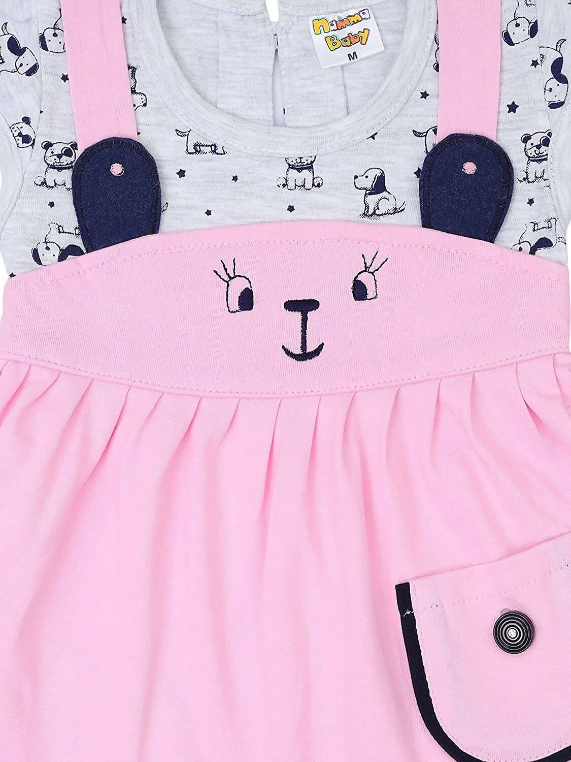 NammaBaby Baby Girl's A-Line Mini Frock Dress - Pink - Distacart