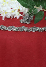 Thumbnail for Mominos Fashion Johar Kamal Silver-Plated Brass Finish Floral Desgin Choker For Women - Distacart