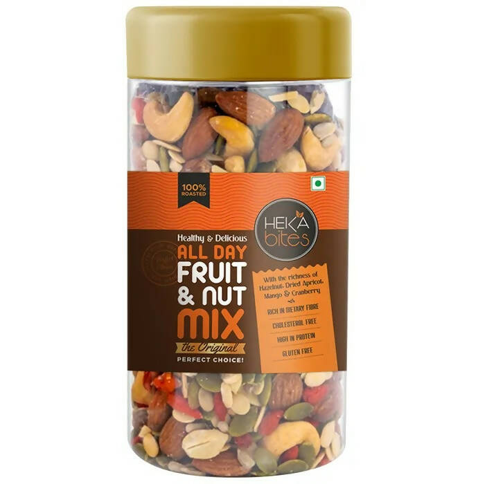 Heka Bites Healthy & Delicious All Day Fruit & Nut Mix - Distacart