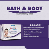 Thumbnail for Healthvit Bath And Body Glutathione Skin Lightening Soap - Distacart