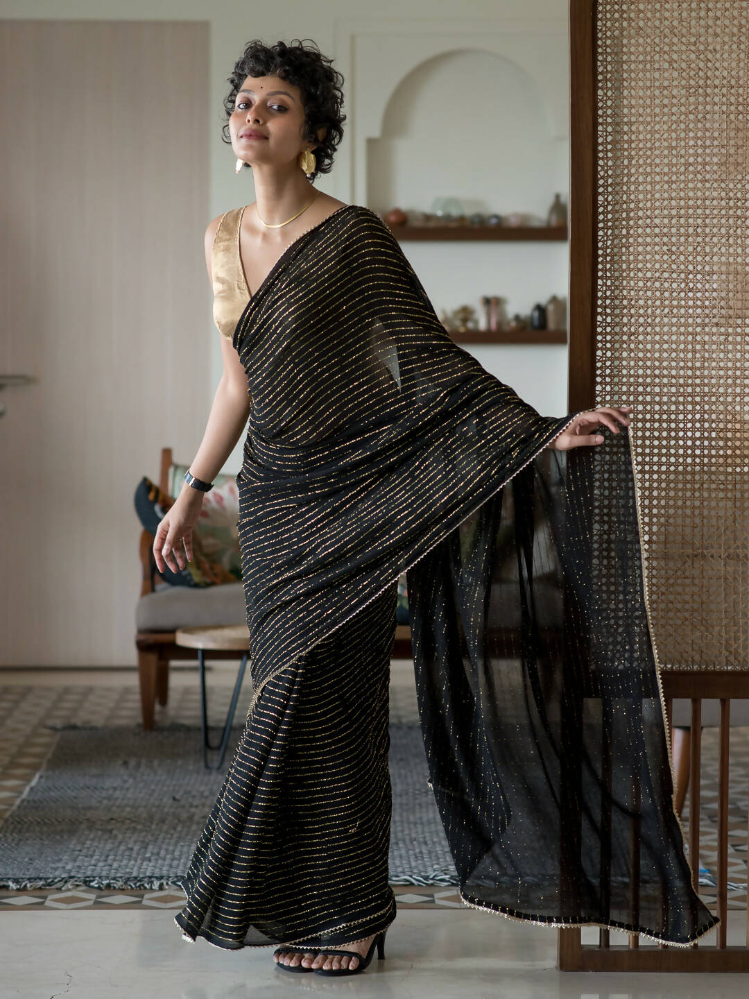 Suta Rose Tie and Dye Viscose Rayon Saree - Distacart