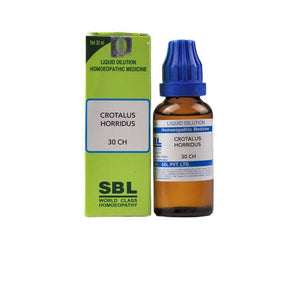 SBL Homeopathy Crotalus Horridus Dilution - Distacart