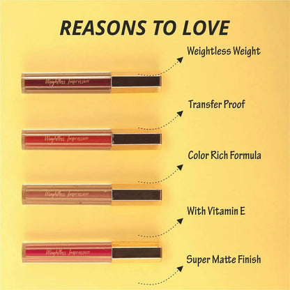 FLiCKA Weightless Impression 09 September - Purple Matte Finish Liquid Lipstick - Distacart