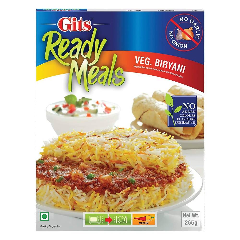 Gits Ready Meals Veg Biryani (No Onion And Garlic) - Distacart