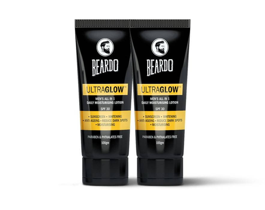 Beardo Ultraglow Men's All in 1 Daily Moisturising Lotion SPF 30 - Distacart