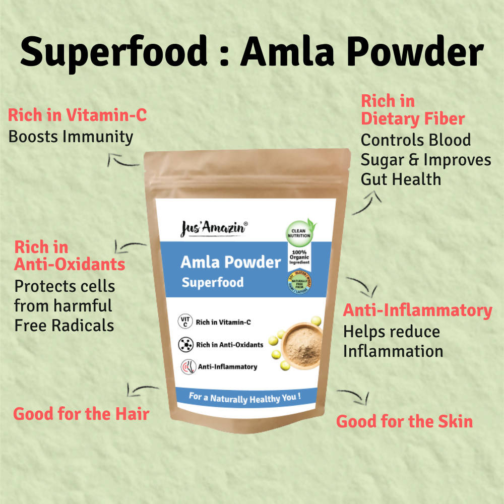 Jus Amazin Amla Powder Superfood - Distacart