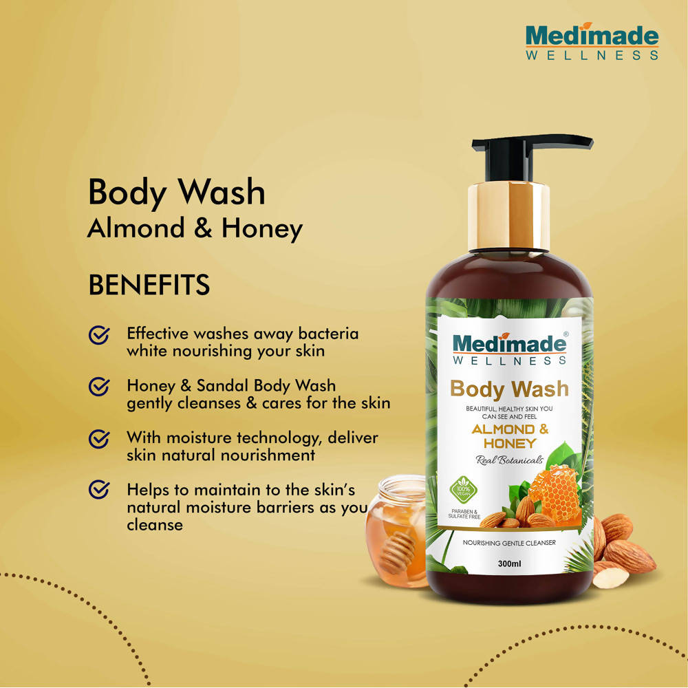 Medimade Wellness Almond & Honey Body Wash - Distacart