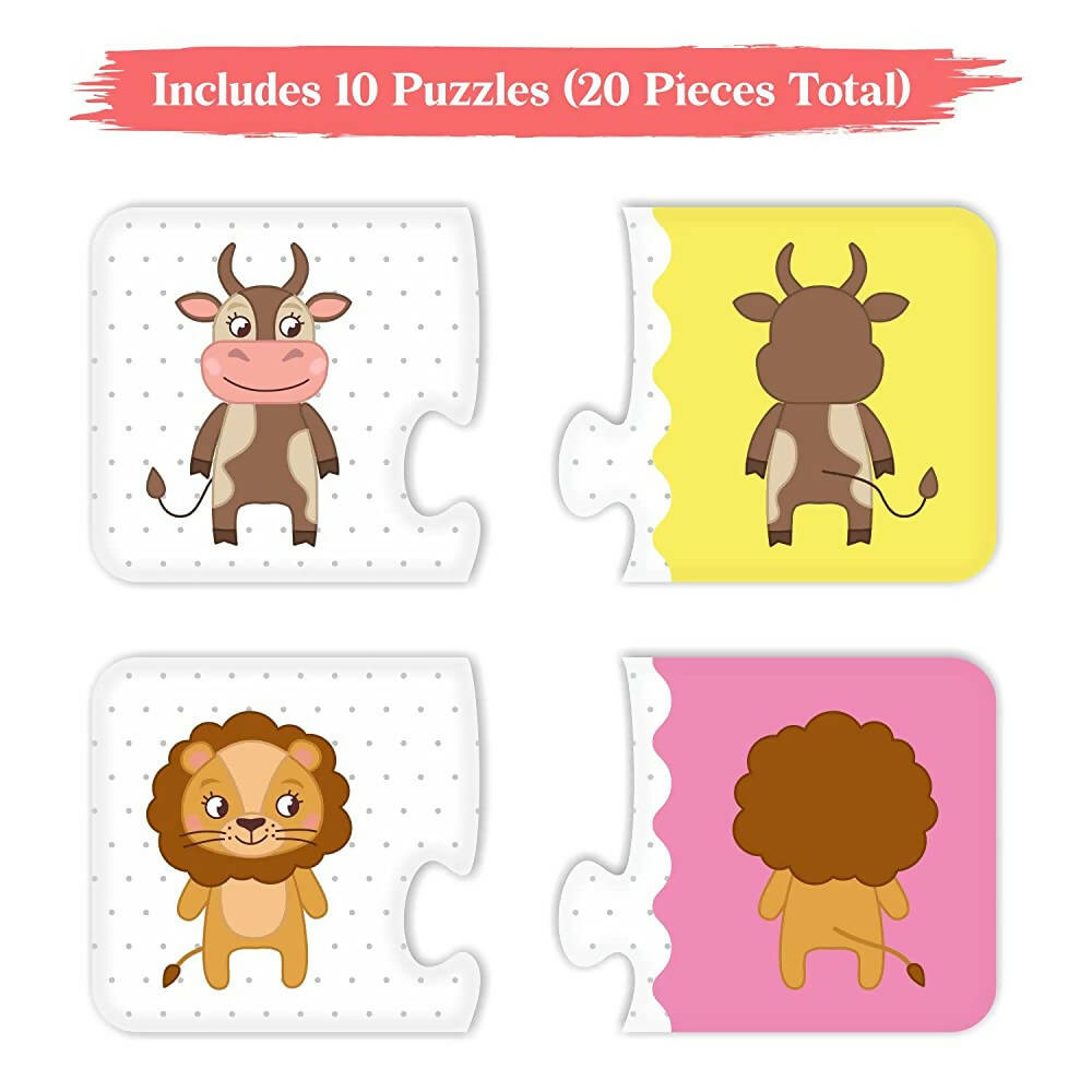 Webby Front Back 2 Piece Learning Pack Jigsaw Puzzle for Kids - Distacart