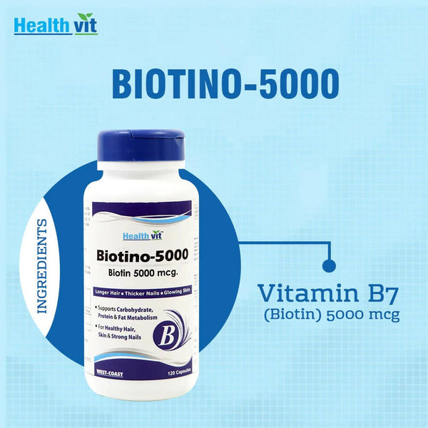 Healthvit Biotino-5000 Capsules - Distacart