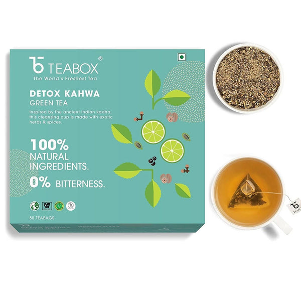 description teabox detox kahwa green tea bags ingredients green tea