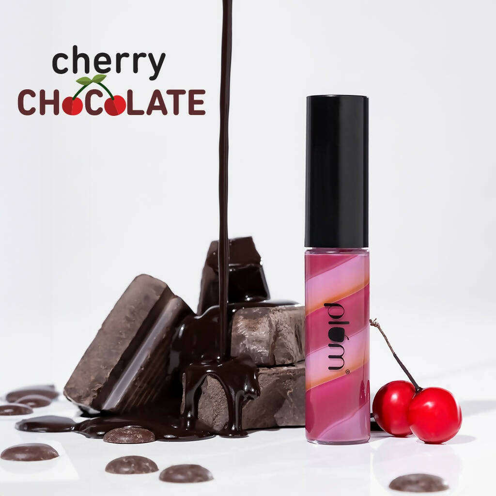 Plum Soft Swirl Lip Gloss 3 Shades In 1 & 122 Cherry Chocolate - Distacart