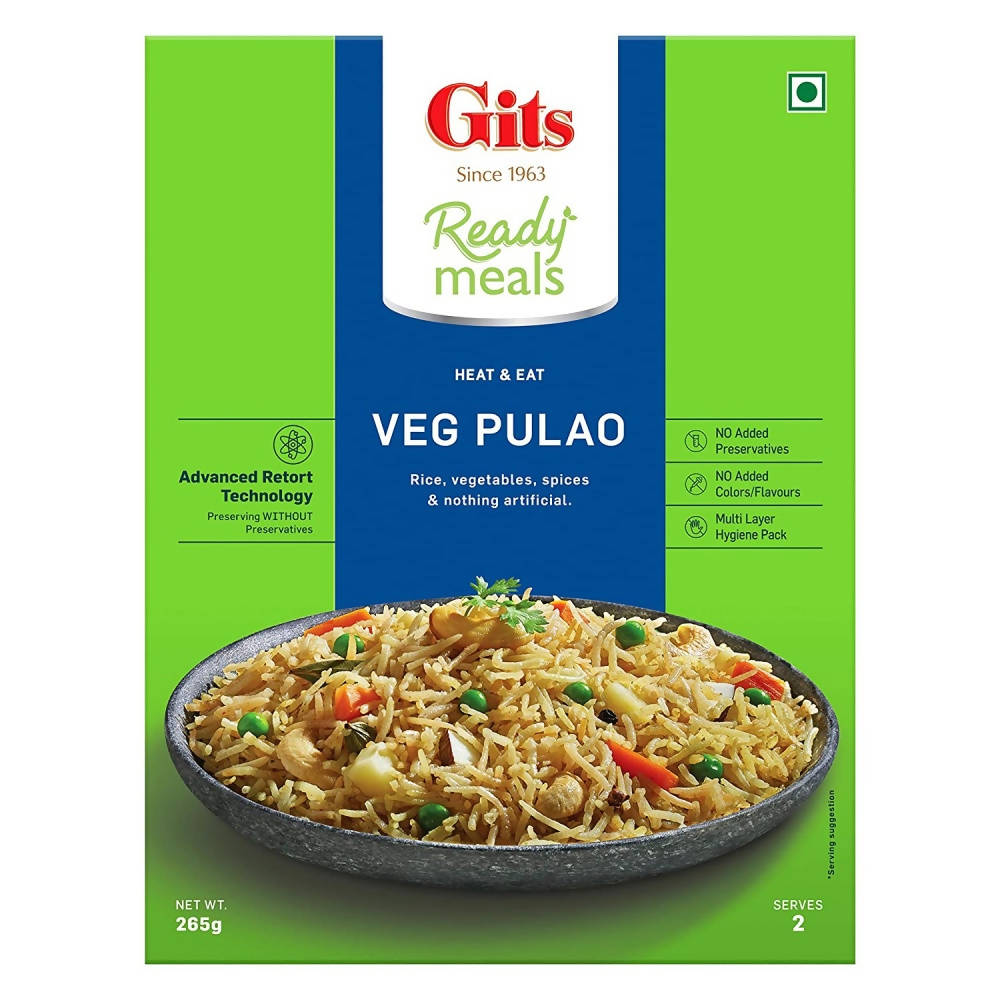 Gits Ready Meals Heat & Eat Veg Pulao