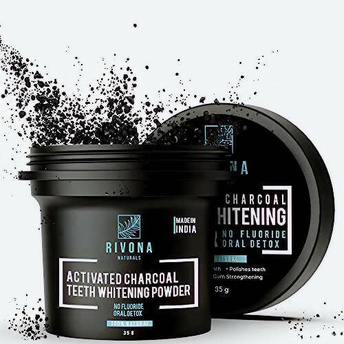 Rivona Naturals Activated Charcoal Teeth Whitening Powder - Distacart