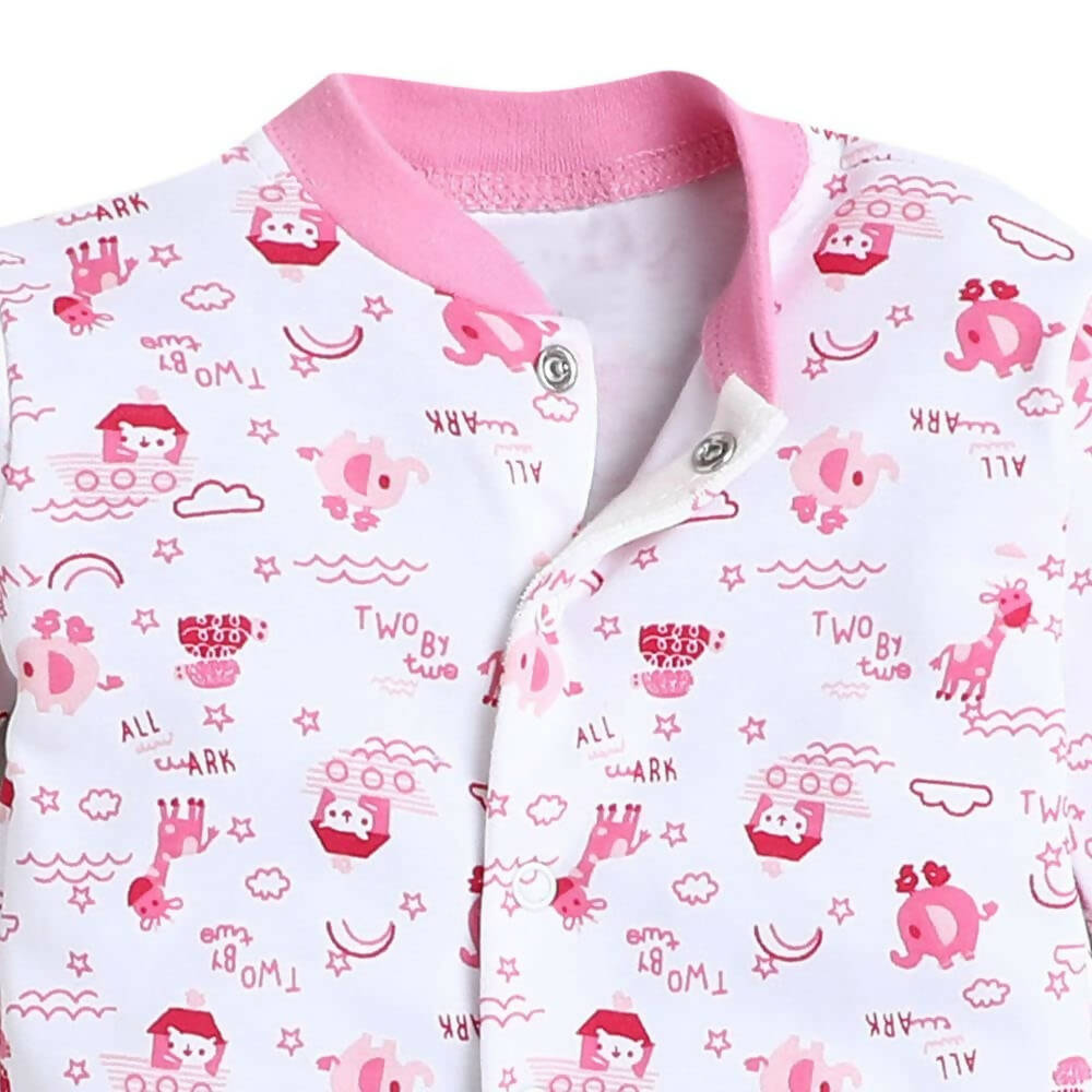 Daddy - G Rompers/Sleepsuits/Jumpsuit /Night Suits for New Born Babies - Pink - Distacart