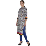 Thumbnail for Kanoor Women's Multi rayon straight kurti