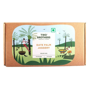 Two Brothers Organic Farms Date Palm Jaggery Solid, Pure Date Palm Sap - Distacart