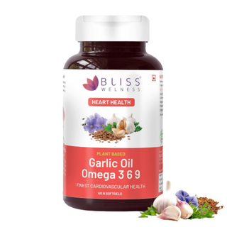 Bliss Welness Garlic Oil Omega 3 6 9 Capsules - Distacart