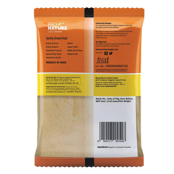 Pro Nature Organic Coriander Powder