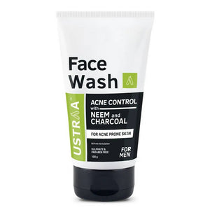 Ustraa Acne Control With Neem Charcoal Face Wash For Men
