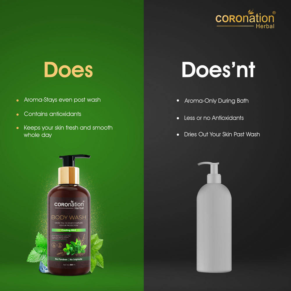 Coronation Herbal Cool Mint Body Wash - Distacart