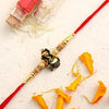Devotional Lord Ganesha Rakhi & Kaju Roll Box - Distacart