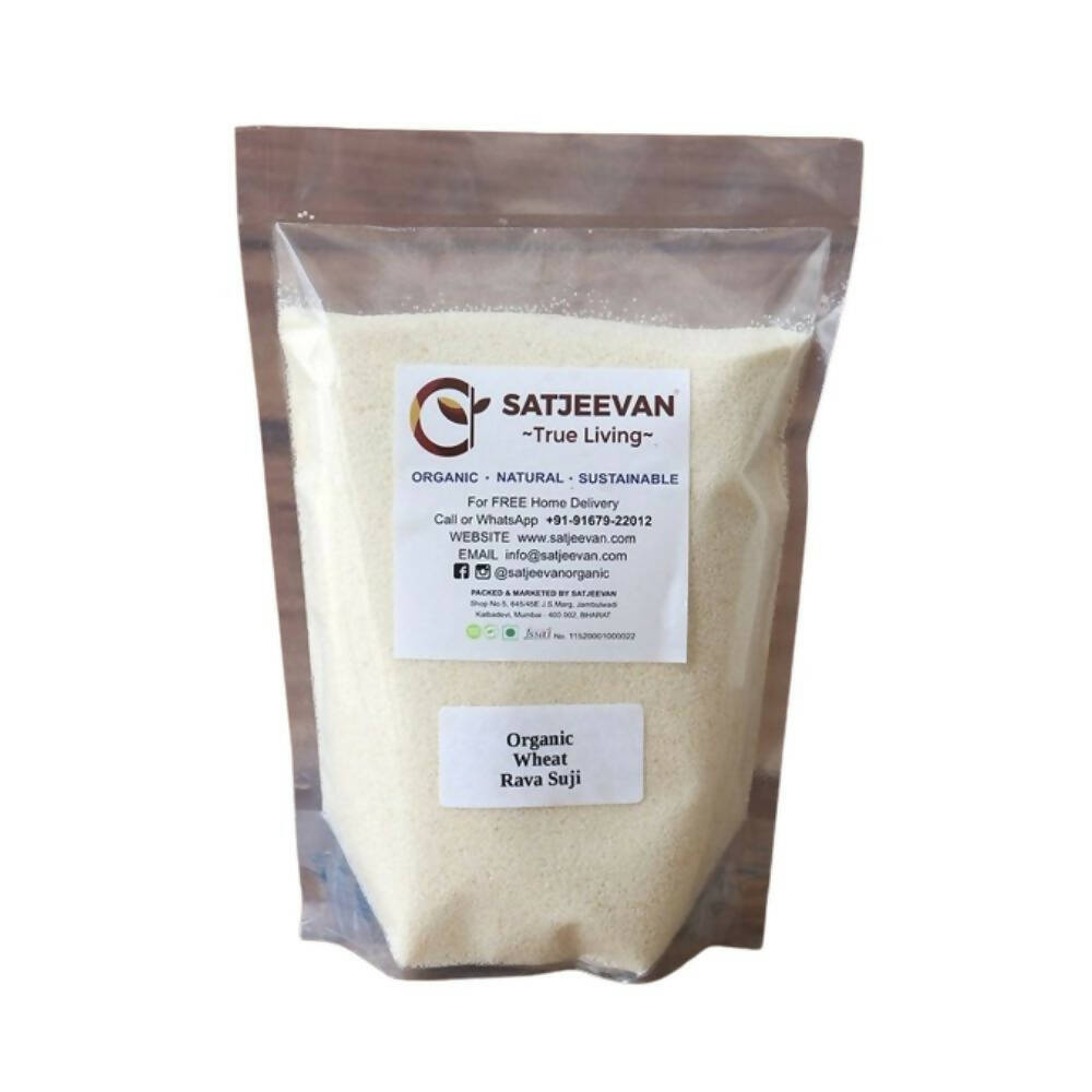 Satjeevan Organic Wheat Rava Suji - Distacart