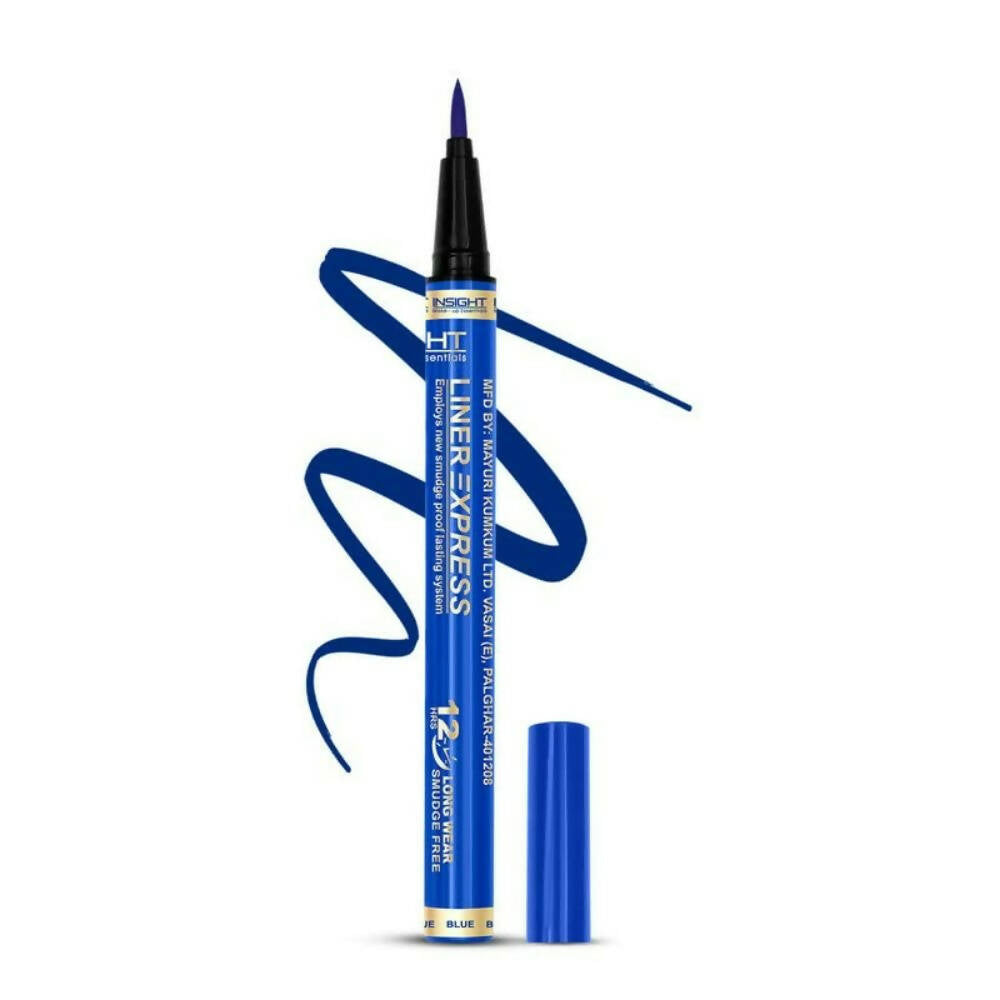 Insight Cosmetics Liner Express Eye Pen Smudge Proof Eye Makeup (Blue) - Distacart