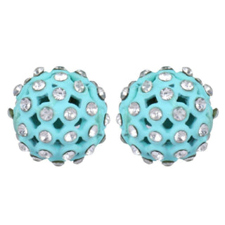 Trendoo Jewelry Gold Plated Stylish Blue Studs