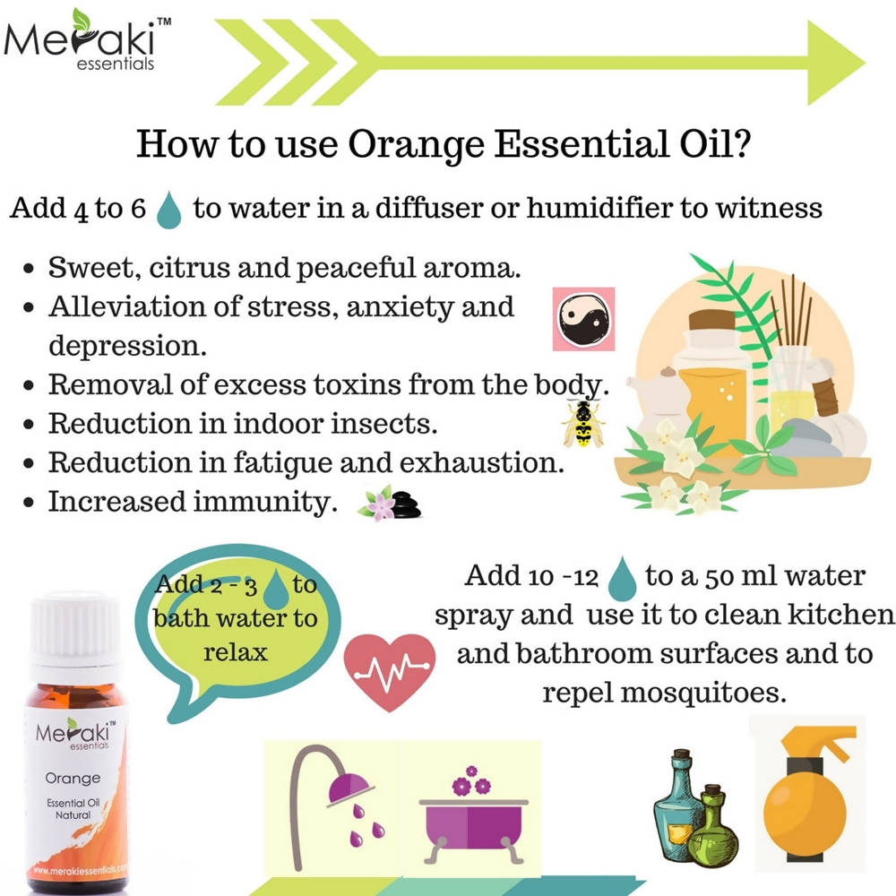 Meraki Essentials Orange Essential Oil - Distacart